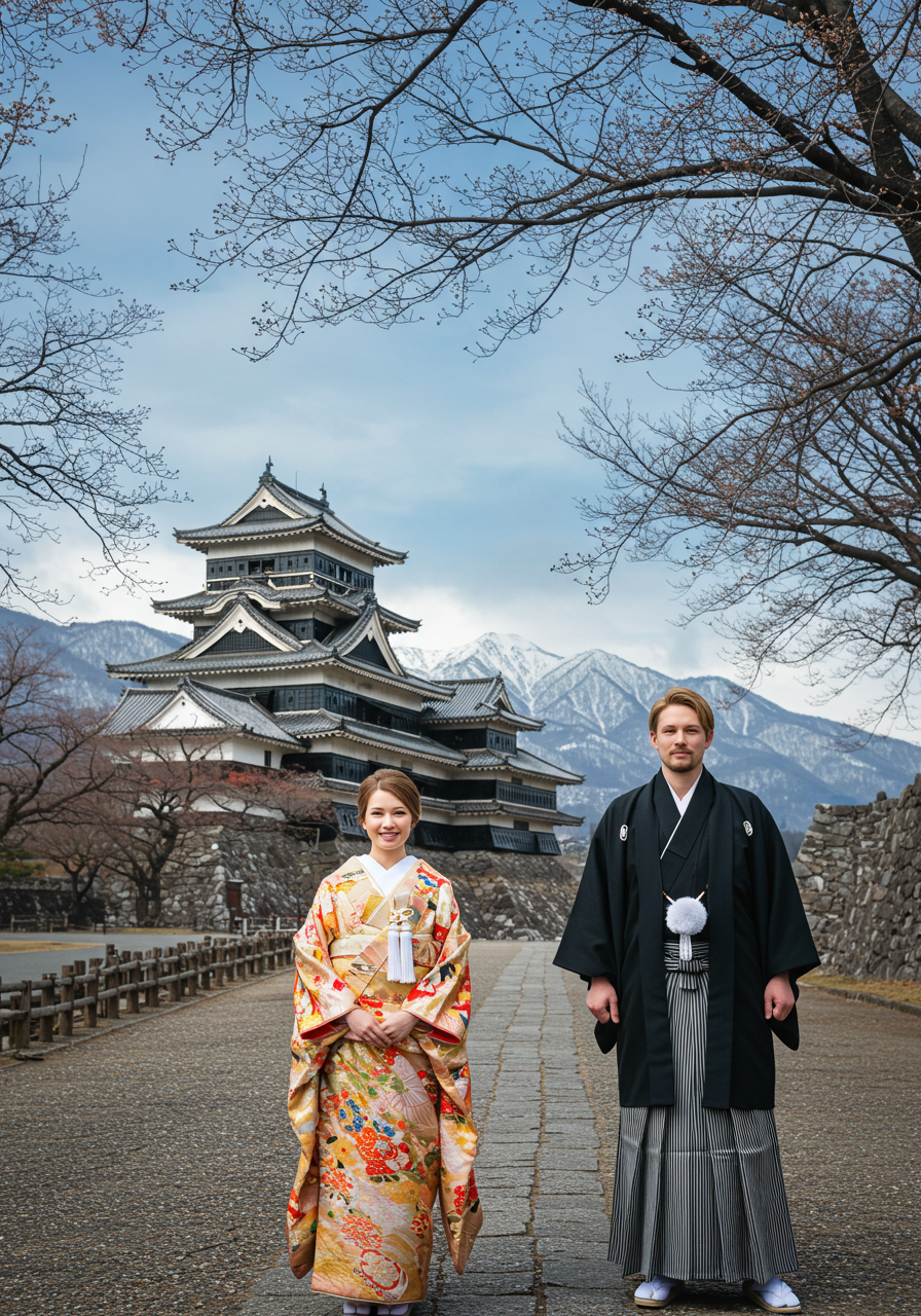 Japanese-Style Plan (Traditional Japanese attire) – Castle Location