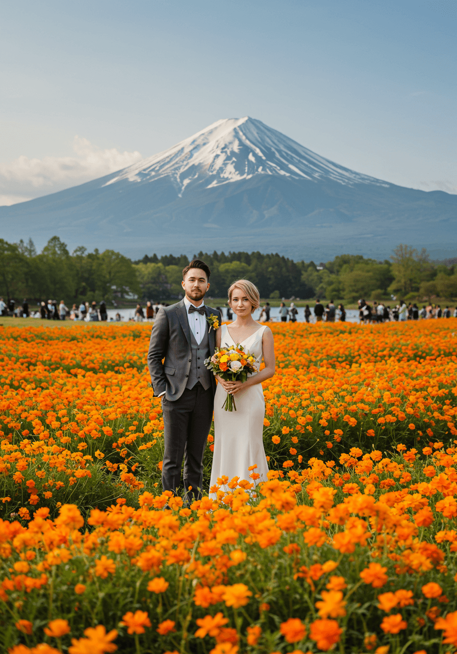 Western-Style Plan (Western-style attire)-Mt.Fuji Location-Seasonal Plan