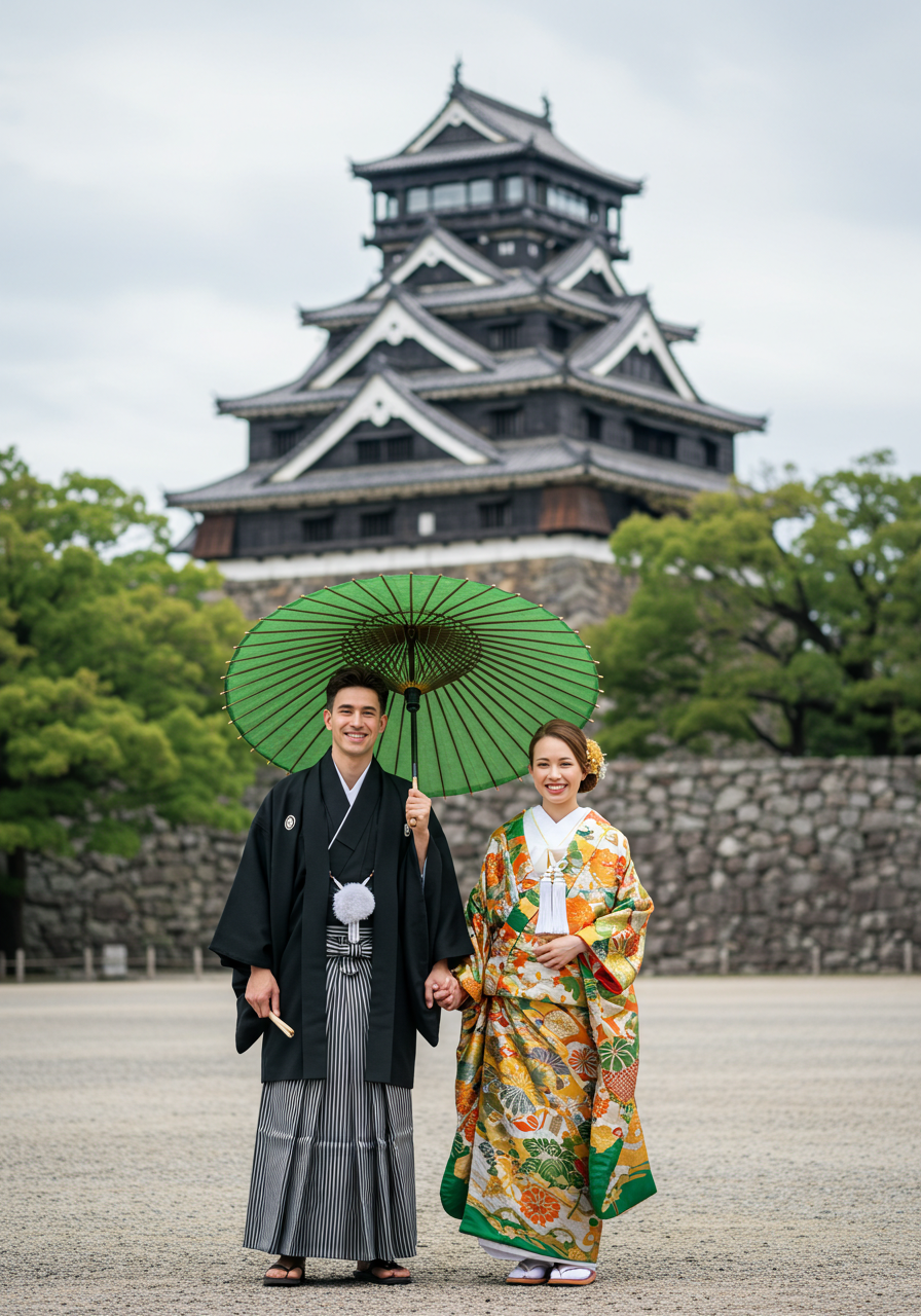 Japanese-Style Plan (Traditional Japanese attire) – Castle Location