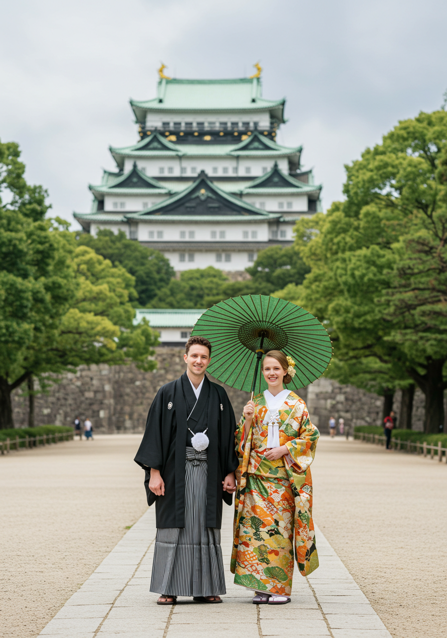 Japanese-Style Plan (Traditional Japanese attire) – Castle Location