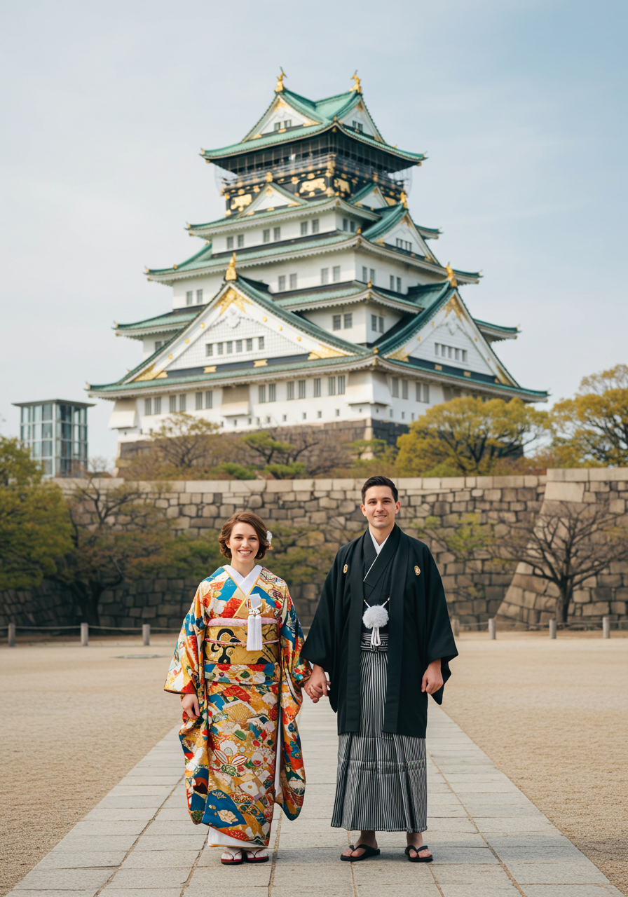 Japanese-Style Plan (Traditional Japanese attire) – Castle Location