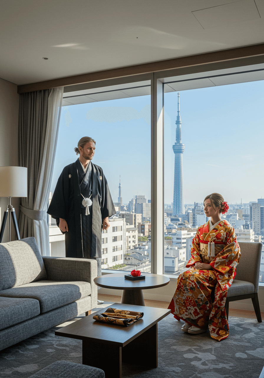 Japanese-Style Plan (Traditional Japanese attire) – Any City in Japan